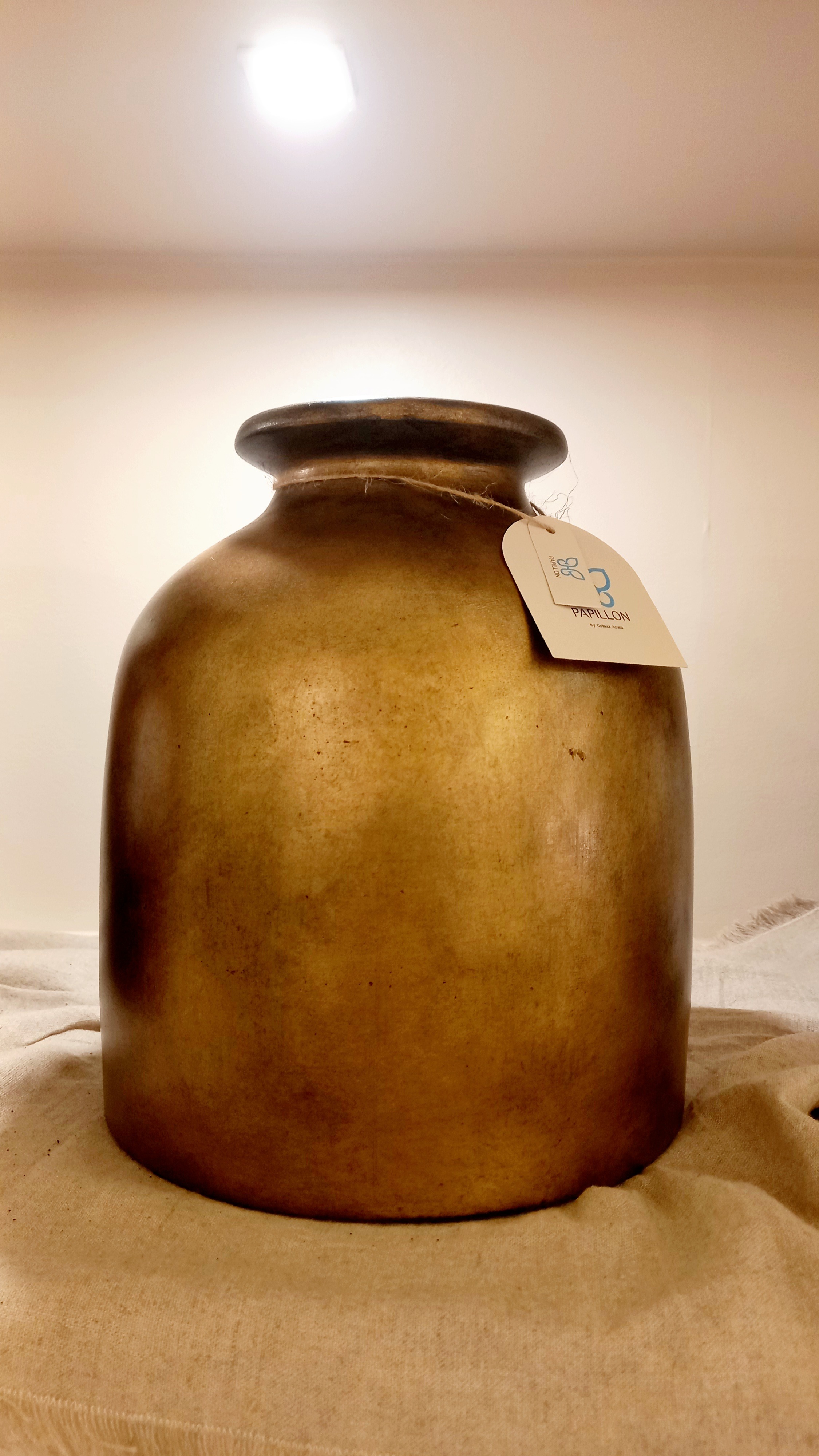 گلدان پتینه برنجی