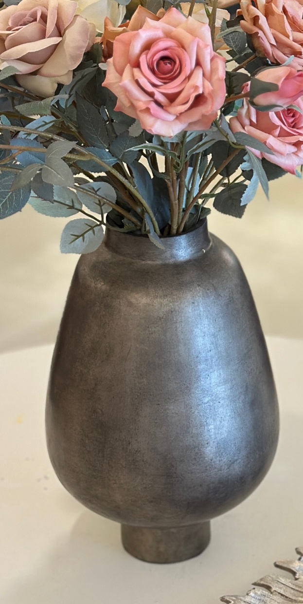 گلدان پتینه فلزی