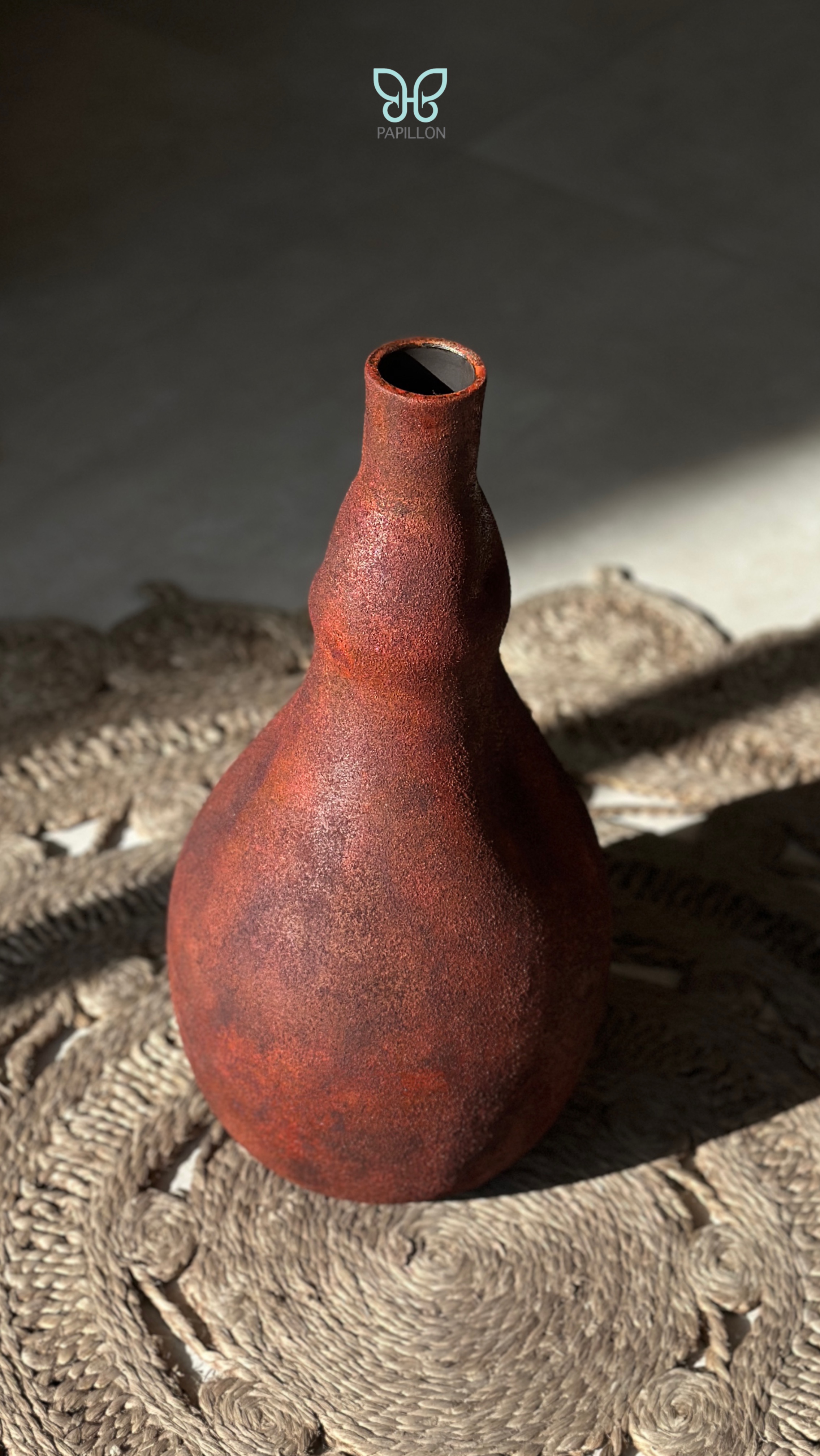 گلدان پینترستی پتینه قهوه